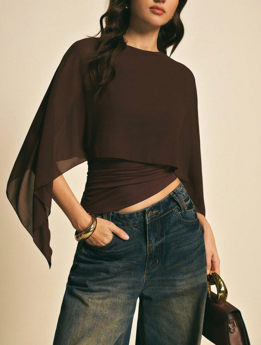 Batwing Sleeve Blouse - Dramatic Silhouette. Unrivaled Comfort.