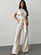 Apricot Linen Resort Set - Organic Texture. Artisanal Detail. Pure Serenity.