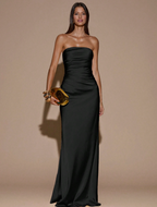 Cream Yellow Strapless Backless Dress - Sun-Kissed. Sculpted. Sensational.