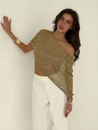 Sequin-Embellished Shawl - Earth Tone Warmth. Midnight Shimmer.